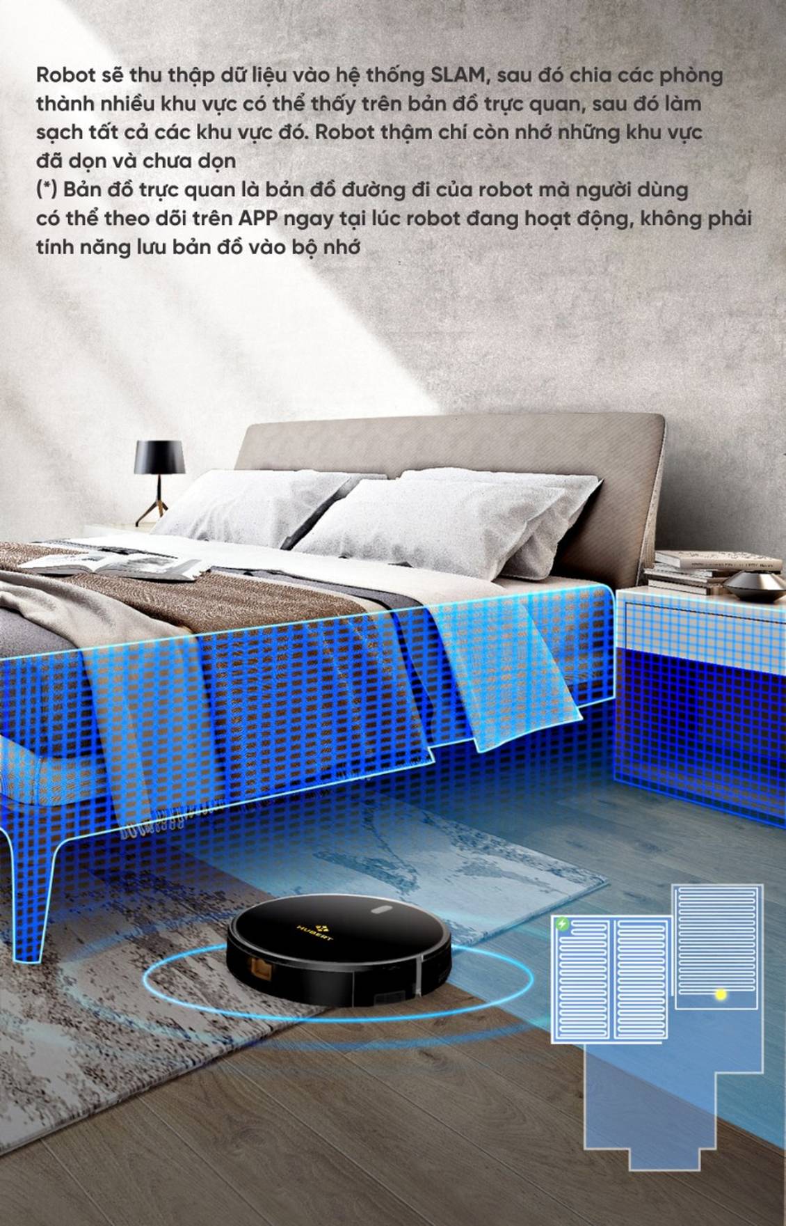 Robot hút bụi Hubert HB-A68-plus /Hình số 9